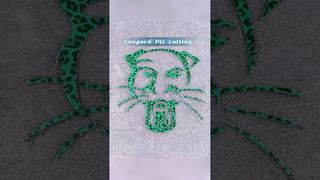 この完璧なヒョウの形を CNC でカットできるでしょうか? PU切断試験